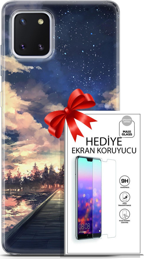 Samsung Galaxy Note 10 Lite Kılıf Orijinal Seri Fantasy 22 Sonsuz Yol Kap + Ekran Koruyucu