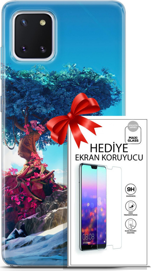 Samsung Galaxy Note 10 Lite Kılıf Orijinal Seri Neo 04 Spiderman Silikon Kılıf + Ekran Koruyucu Full