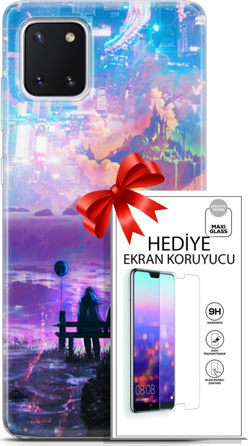 Samsung Galaxy Note 10 Lite Kılıf Orijinal Seri Neo 25 Spider Man Miles Soyulmayan Kılıf + Ekran Koruyucu