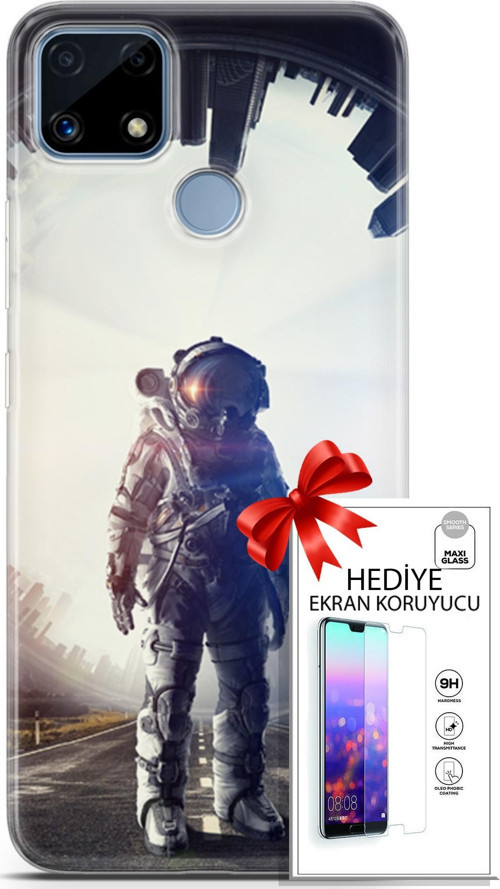 Realme C25 Kılıf Orijinal Seri Algorand 22 Astro Kap + Ekran Koruyucu