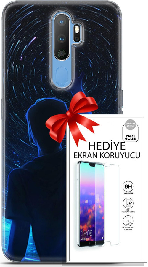 Oppo A9 2020 Kılıf Orijinal Seri Neo 14 Batman The Joker Cover Kılıf + Ön Ekran Koruyucu