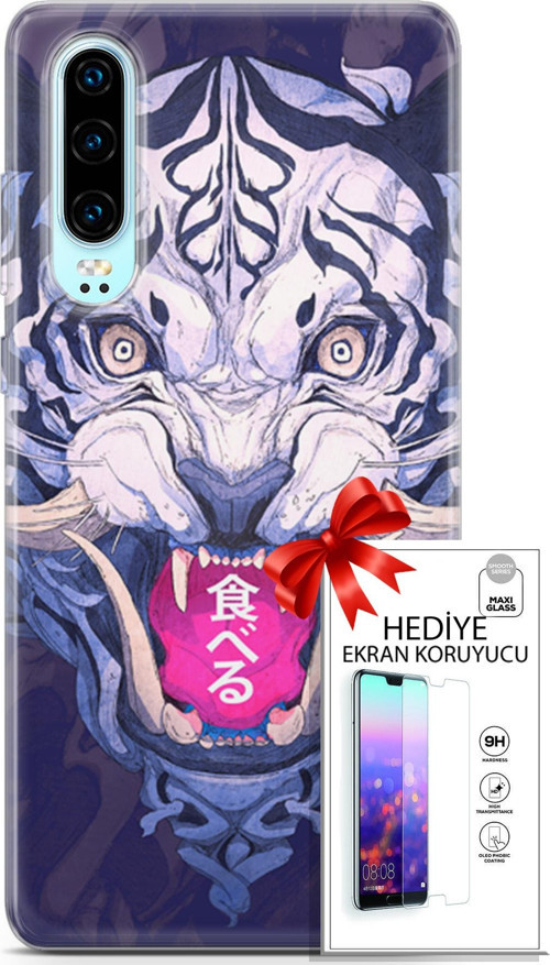 Huawei P30 Kılıf Orijinal Seri Algorand 19 China Tam Koruma Kılıf + Ekran Koruyucu