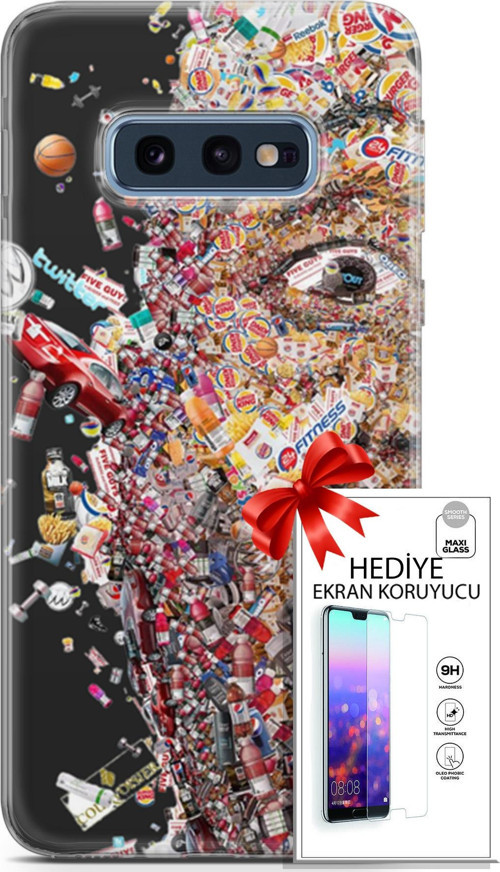 Samsung Galaxy S10E Kılıf Orijinal Seri Cardano 09 Fitness Uv Kılıf Ve Ekran Koruyucu
