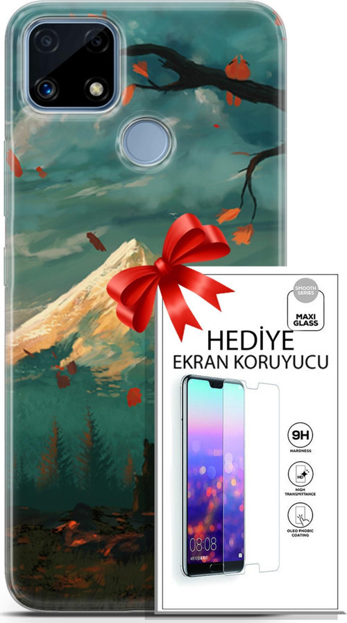 Realme C25 Kılıf Orijinal Seri Neo 03 Wolverine Arka Kapak + Ekran Koruyucu