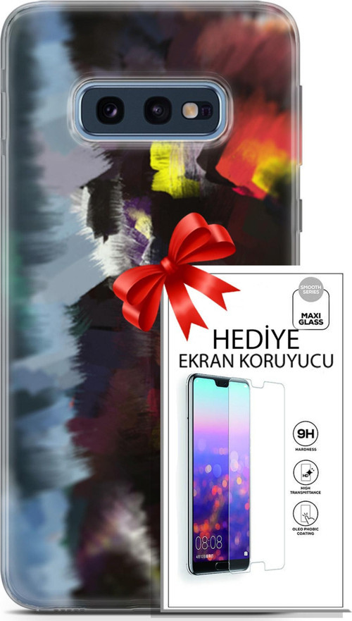 Samsung Galaxy S10E Kılıf Orijinal Seri Nature 19 Çok Renkli Tam Koruma Kılıf + Ekran Koruyucu