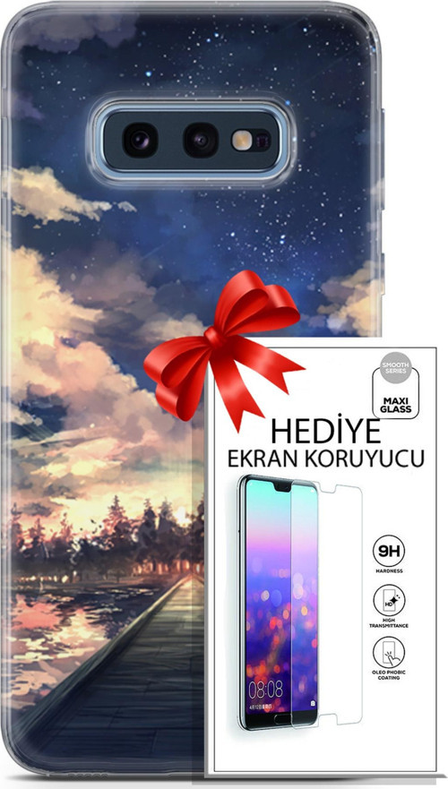 Samsung Galaxy S10E Kılıf Orijinal Seri Fantasy 22 Sonsuz Yol Kap + Ekran Koruyucu