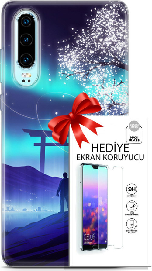 Huawei P30 Kılıf Orijinal Seri Neo 26 Spider Girls Soft Kapak + Ekran Koruyucu