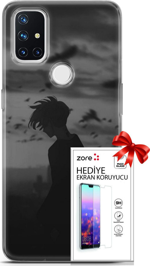 Oneplus Nord N10 5G Kılıf Orijinal Seri Supers 26 Gambar Anime Soft Kapak + Ekran Koruyucu