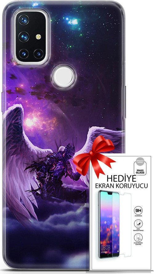 Oneplus Nord N10 5G Kılıf Orijinal Seri Cardano 23 Melek Telefon Kabı Ve Ekran Koruyucu