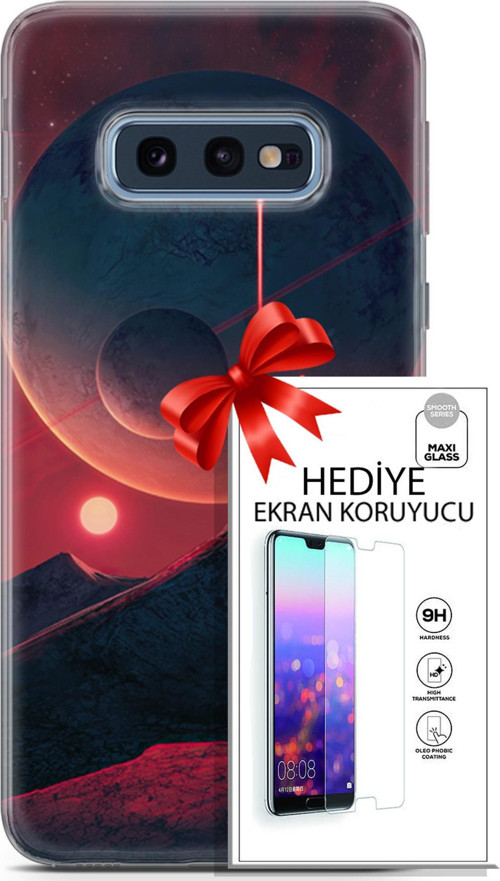 Samsung Galaxy S10E Kılıf Orijinal Seri Neo 19 Iron Man Tam Koruma Kılıf + Ekran Koruyucu