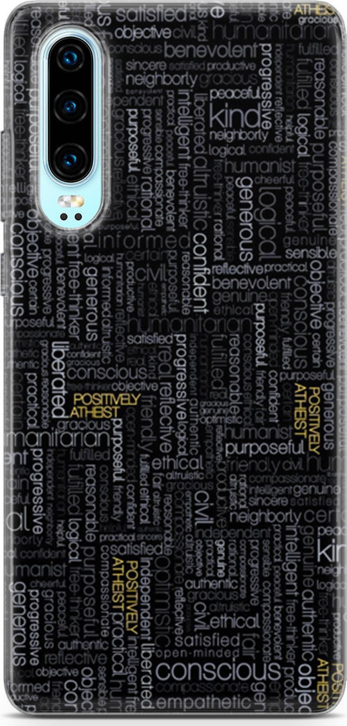 Huawei P30 Kılıf Orijinal Seri Typo 26 Confident Soft Kapak