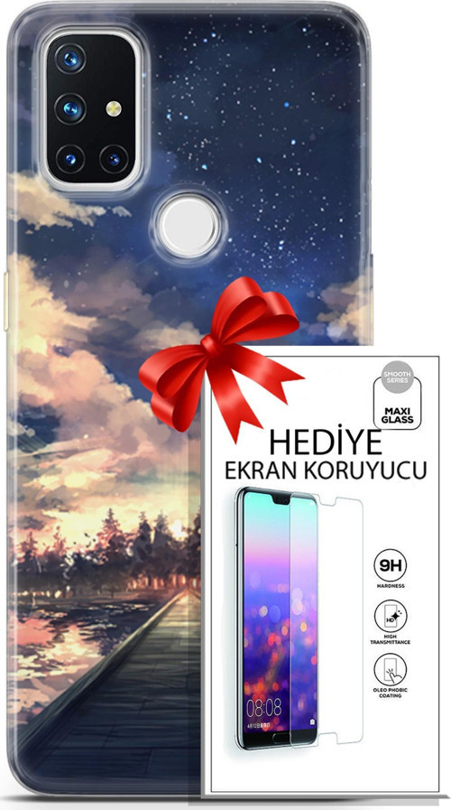 Oneplus Nord N10 5G Kılıf Orijinal Seri Fantasy 22 Sonsuz Yol Kap + Ekran Koruyucu