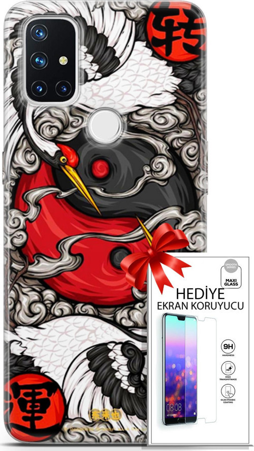 Oneplus Nord N10 5G Kılıf Orijinal Seri Bounce 20 Piper Thompson Renkli Kılıf Ekran Koruyucu