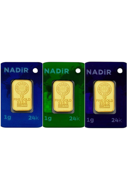 3 Adet 1 Gram 24 Ayar Gram Altın