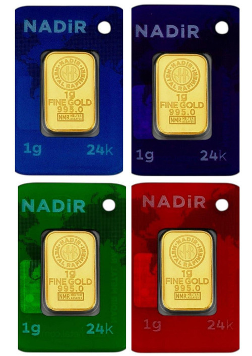 4 Adet 1 Gram 24 Ayar Gram Altın