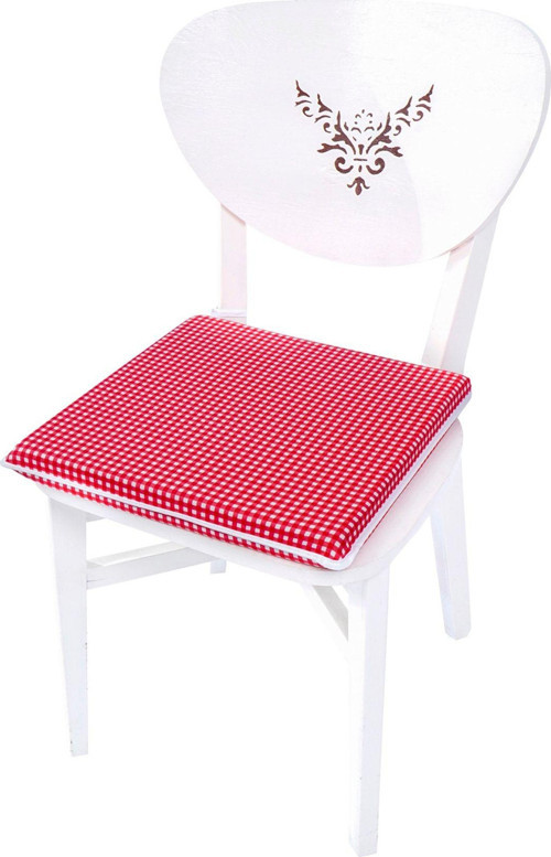 Kırmızı Pötikare Sandalye Minderi 40X40