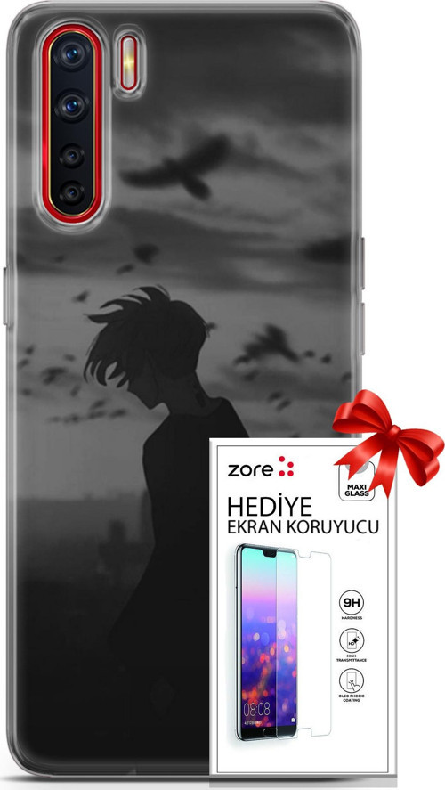 Oppo A91 Kılıf Orijinal Seri Supers 26 Gambar Anime Soft Kapak + Ekran Koruyucu