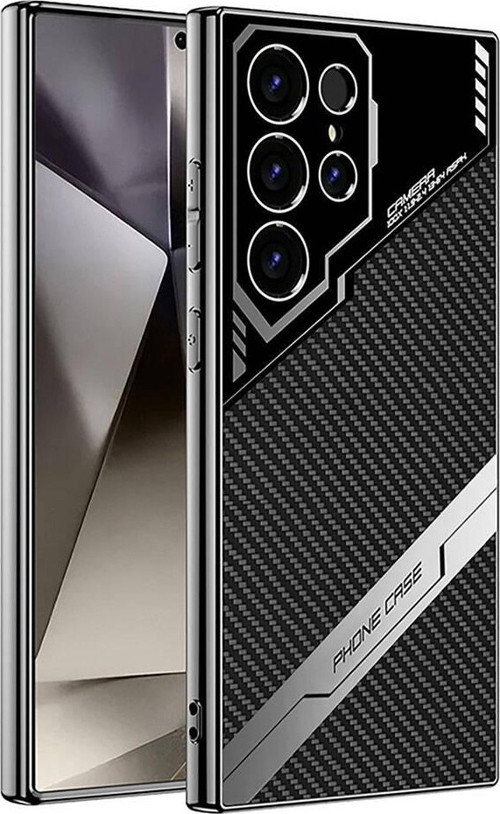 Galaxy S24 Ultra Kılıf Kamera Korumalı Karbon Tasarım Yeni Seri Procase Kılıf