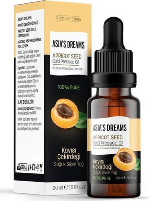 Asia's Dreams Kayısı Çekirdeği Soğuk Sıkım Yağ 20 Ml