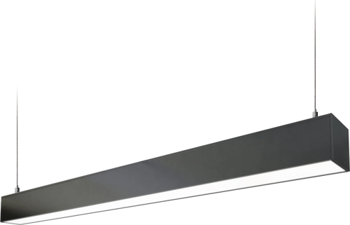 Led Sarkıt Linear Aydınlatma 100 Cm 5x8cm Aluminyum Siyah Kasa