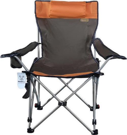 Prowler 3 Kademeli Yatabilen Kamp Sandalyesi Brown/Orange