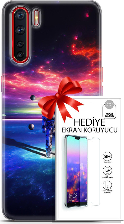 Oppo A91 Kılıf Orijinal Seri Neo 22 Kaptan Amerika Kap + Ekran Koruyucu