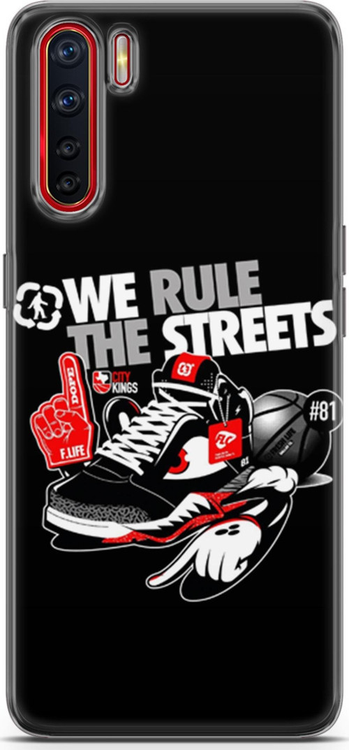 Oppo A91 Kılıf Orijinal Seri Typo 25 We Rule The Streets Soyulmayan Kılıf