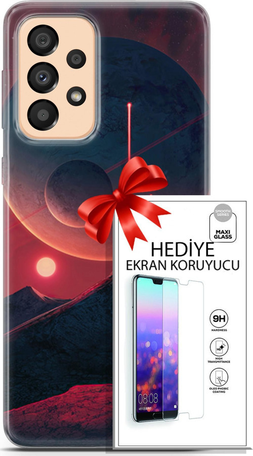 Samsung Galaxy A33 5G Kılıf Orijinal Seri Neo 19 Iron Man Tam Koruma Kılıf + Ekran Koruyucu
