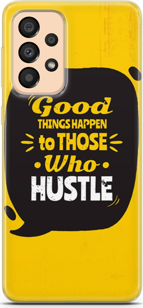 Samsung Galaxy A33 5G Kılıf Orijinal Seri Typo 14 Good Things Happen Cover Kılıf
