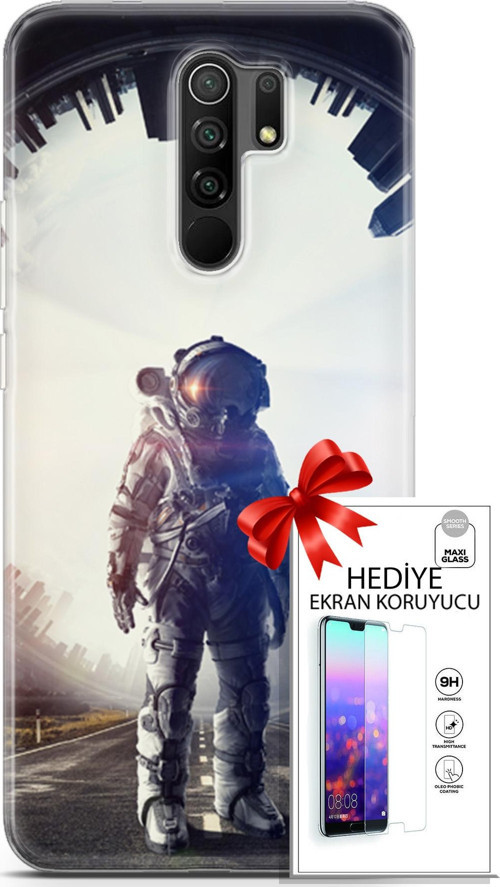 Xiaomi Redmi 9 Kılıf Orijinal Seri Algorand 22 Astro Kap + Ekran Koruyucu