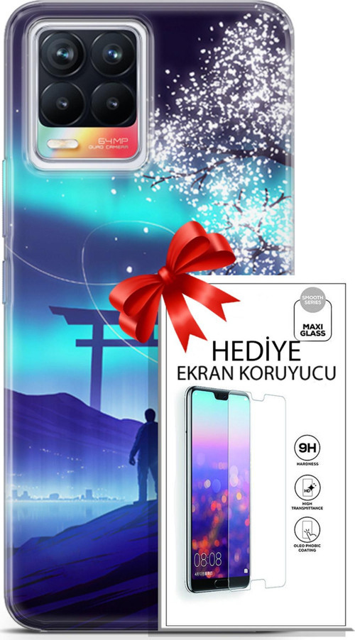 Realme 8 Kılıf Orijinal Seri Neo 26 Spider Girls Soft Kapak + Ekran Koruyucu