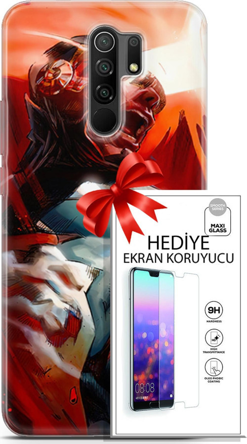 Xiaomi Redmi 9 Kılıf Orijinal Seri Dc 06 Cyclops Koruyucu Kapak Ekran Koruyucu