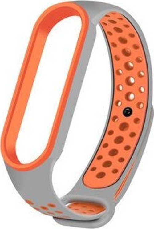 Xiamio Mi Band 5/6 Uyumlu Delikli Kordon Slikon Kayış