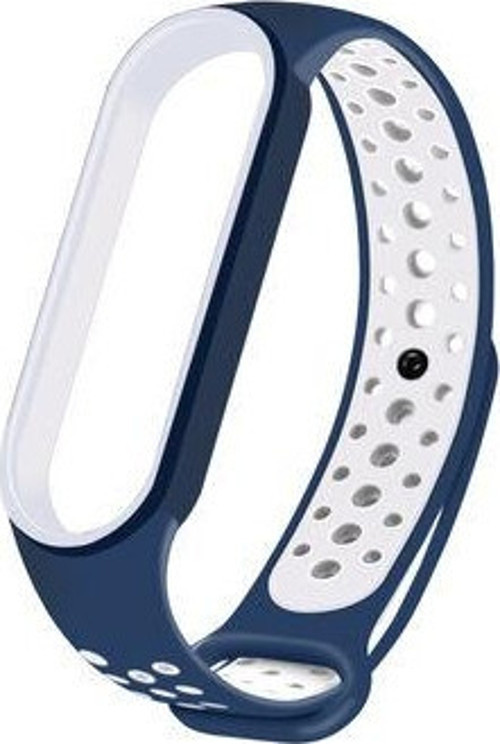 Xiamio Mi Band 5/6 Uyumlu Delikli Kordon Slikon Kayış