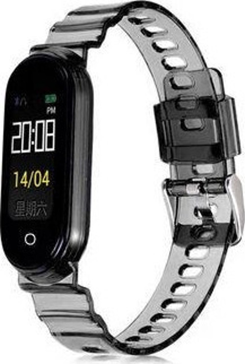 Xiamio Mi Band 5/6 Uyumlu Şeffaf Slikon Kordon