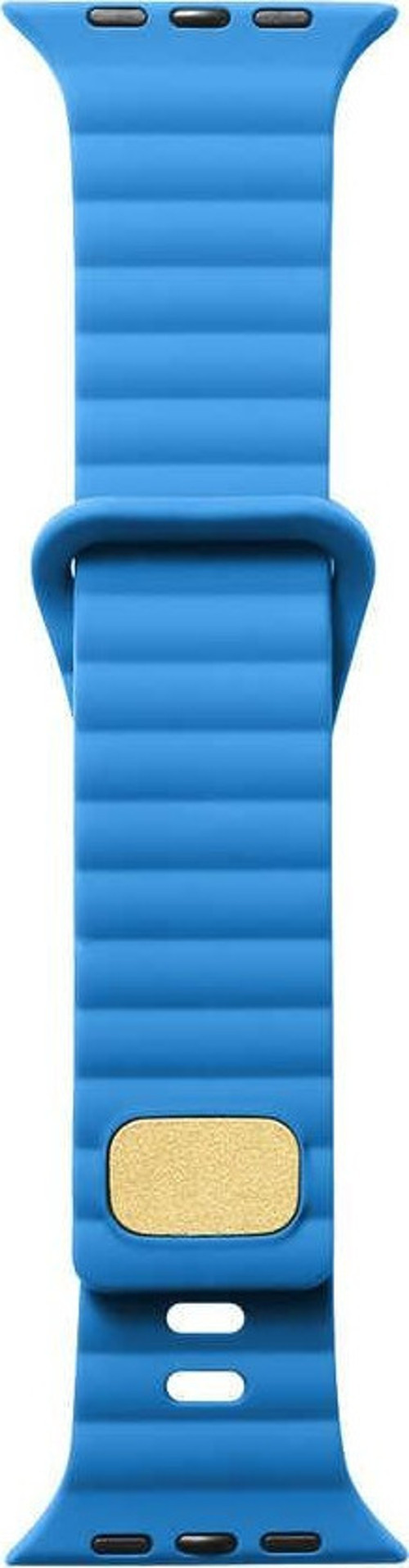 Apple Watch 7 41mm Uyumlu Kordon Şerit Dizaynlı Metal Tokalı Kordon