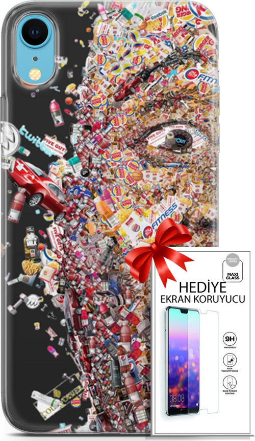 Apple İphone Xr Kılıf Orijinal Seri Cardano 09 Fitness Uv Kılıf Ve Ekran Koruyucu