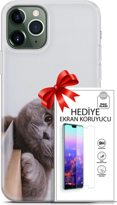 Apple İphone 11 Pro Max Kılıf Orijinal Seri Scotish-British 06 Duman Koruyucu Kapak Ekran Koruyucu