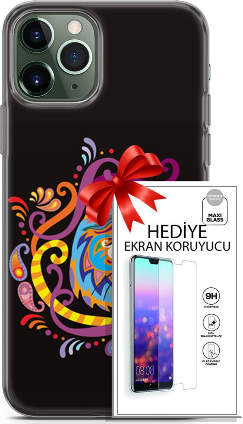 Apple İphone 11 Pro Max Kılıf Orijinal Seri Scotish-British 02 Yerel Kedi Kapak Ve Ekran Koruyucu