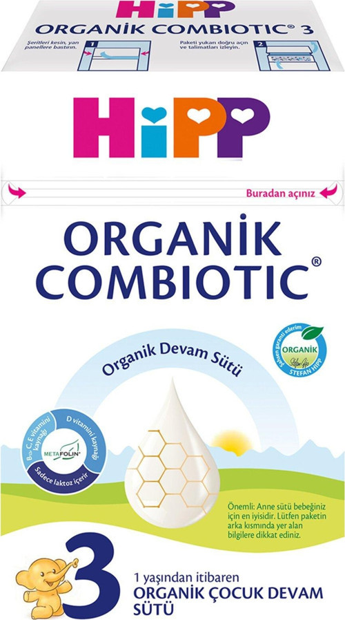 3 Organik Combiotic Devam Sütü 600 Gr