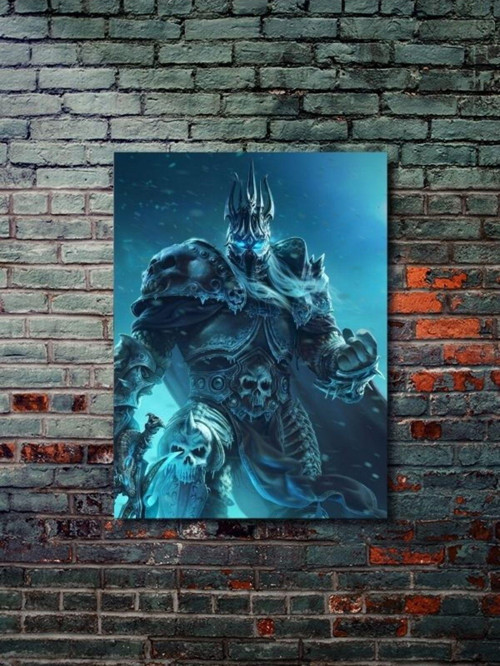 Lich King - Warcraft - Gaming Posterleri, Özel Tasarım Kağıt Poster, Duvar Sanatı