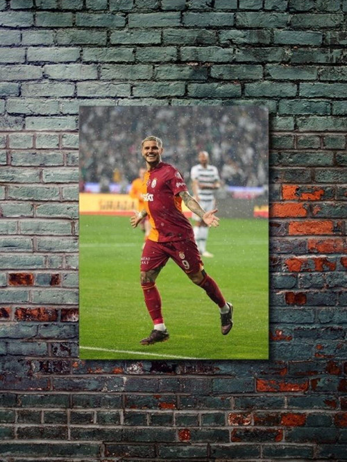 Mauro Icardii - Gs - Spor Posterleri, Takım Posterleri Özel Tasarım Kağıt Poster