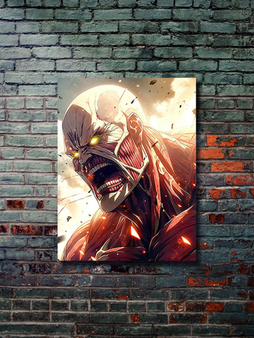 Reiner - Attack On Titan - Anime & Manga Posterleri, Özel Tasarım Kağıt Poster, Duvar Sanatı