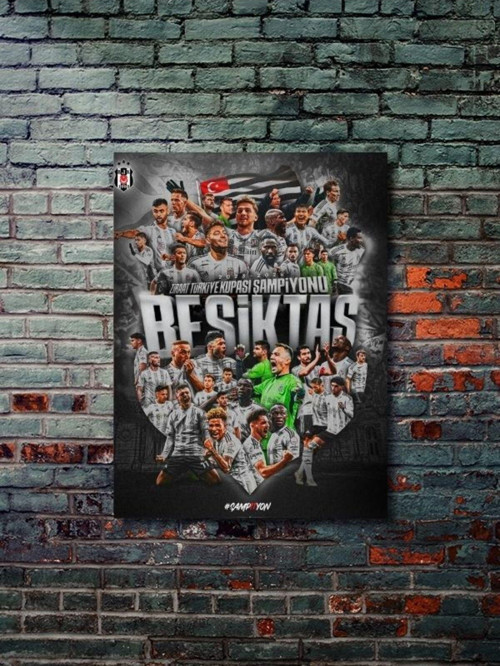 Bjk Şampiyon Beşiktaş - Spor Posterleri, Takım Posterleri Özel Tasarım Kağıt Poster