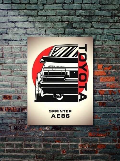 Sprinter - Toyota - Eşsiz Tasarım Motosiklet Posterleri, Özel Tasarım Kağıt Poster
