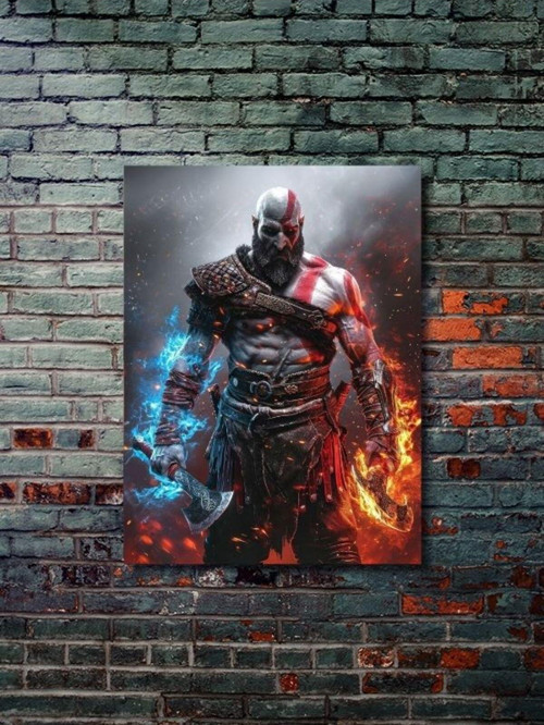 Kratos - God Of War - Gaming Posterleri, Özel Tasarım Kağıt Poster, Duvar Sanatı