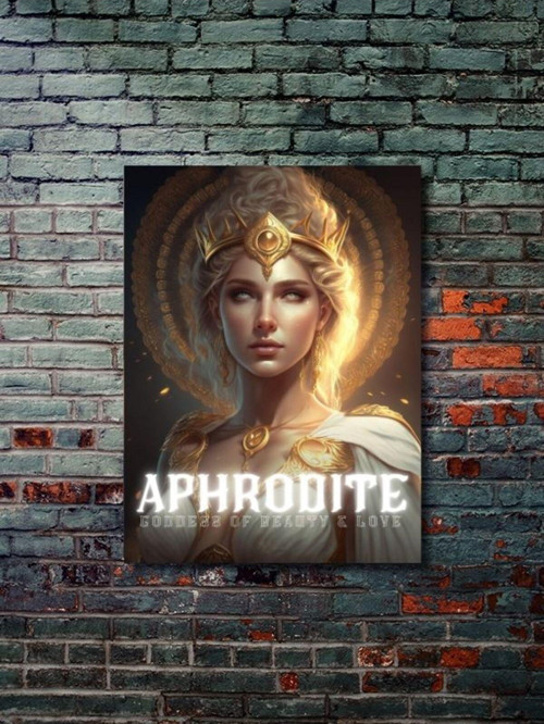 Aphrodite - Eşsiz Tasarım Yunan Tanrıları, Mitoloji, Karakter Posterleri, Özel Tasarım Kağıt Poster,