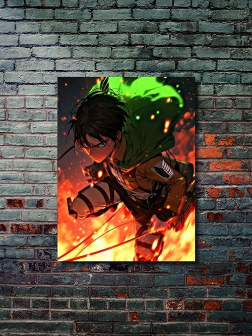 Levi Ackerman - Attack On Titan, Anime - Manga Serisi, Özel Tasarım Kağıt Poster, Duvar Sanatı