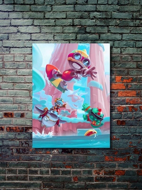Brawl Stars, Eşsiz Tasarım Oyun, Karakter Posterleri, Özel Tasarım Kağıt Poster