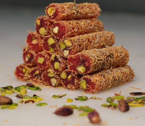 Mevlana Kadayıflı Narlı Fıstıklı Parmak Lokum 1000Gr